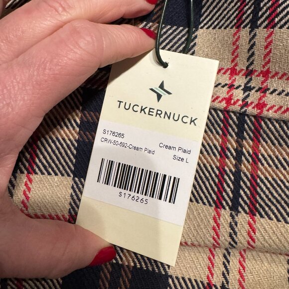 Tuckernuck Cream Plaid Platt Ranch Jacket, Large, NWT - Picture 13 of 14